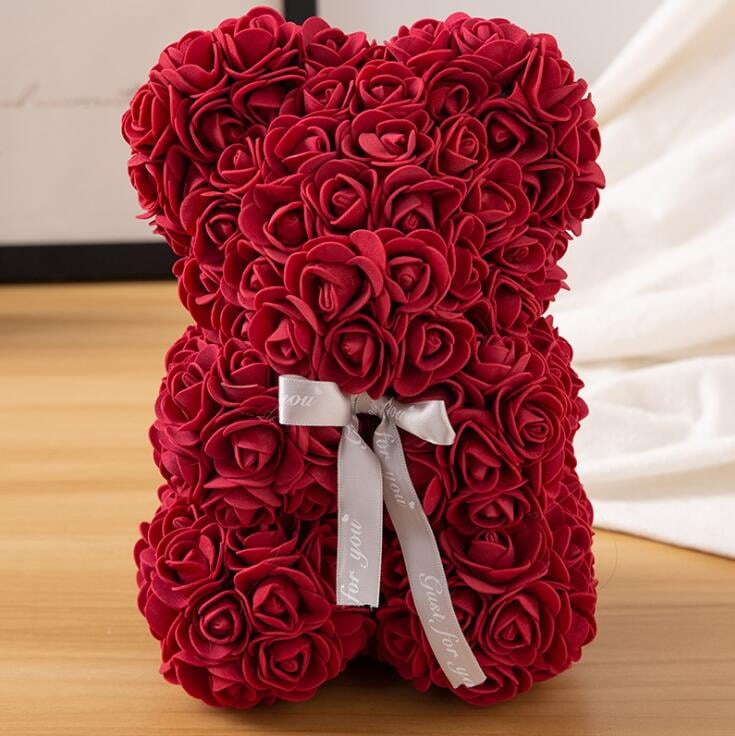 25cm rose bear
