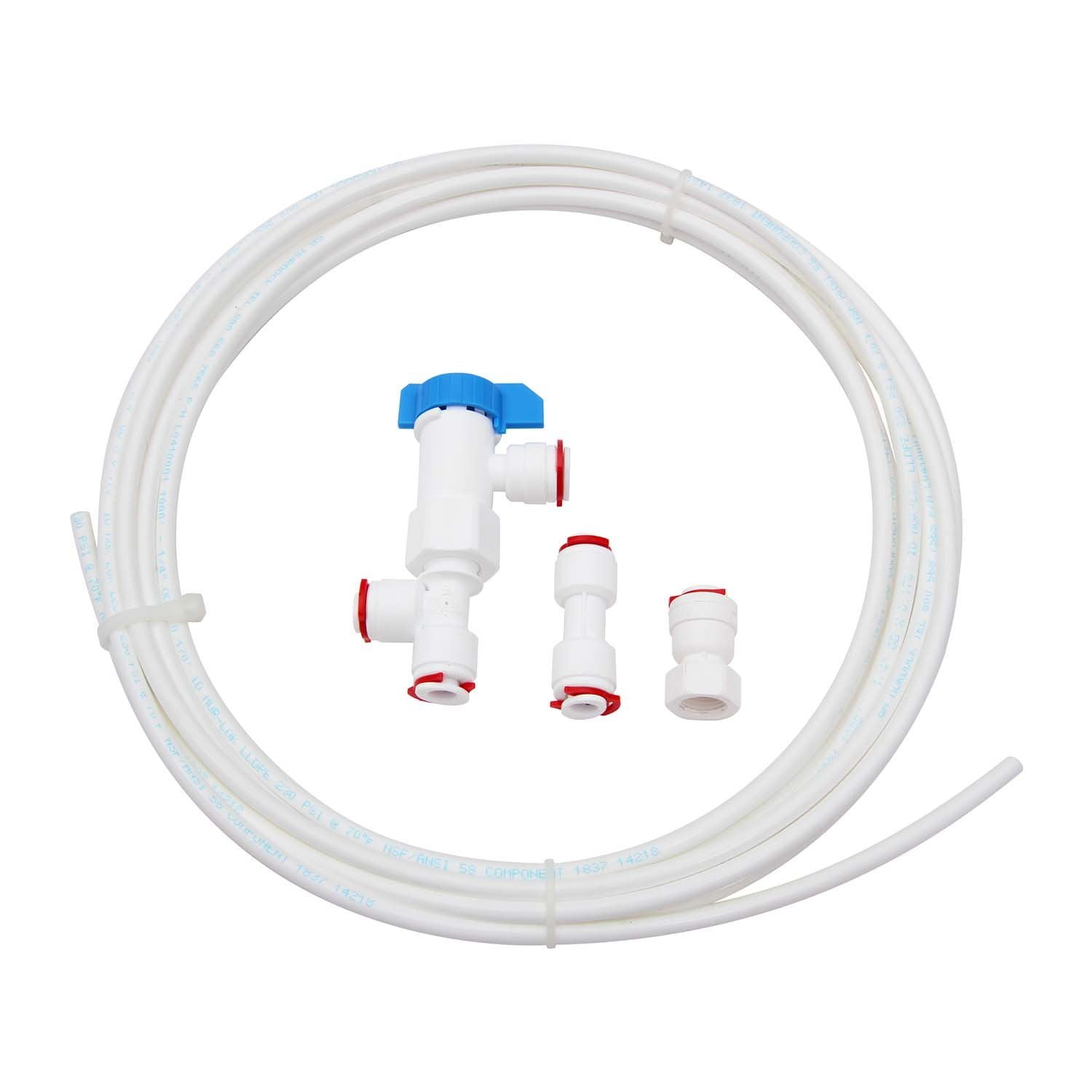 Universal Ice Maker Kit for Reverse Osmosis/ Water Filter to Refrigerator, Universal kit for