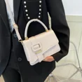 thumbnail image 2 of Bolso cruzado con textura para mujer, bolsa cuadrada pequeña, versátil, estilo coreano, Simple, a la moda, un solo hombro, 2 of 5