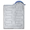thumbnail image 2 of Lightweight Warm 3-Season Semi-Rectangular Sleeping Bag for 1 Person – Waterproof Polyester, Compression Sack Included, 90"L x 31"W, Comfort Rated 0 ° C to 25 ° C, 2 of 6