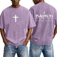 thumbnail image 2 of Christian Graphic Shirts for Men Vintage Acid Wash Oversized Tshirts Faith Cross Print Short Sleeve Casual Streetwear Summer Tops, 2 of 7