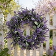 thumbnail image 6 of DefiDgd Artificial Spring Wreath,Colorful Lavender Wreaths for Front Door,Decorative Wreath for Farmhouse Home Wedding Party Wall Windows Garden Outdoor(D), 6 of 7