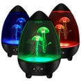 thumbnail image 2 of CNKOO LED Jellyfish Lamp Mute Jellyfish Night Light with 2 Swimming Jellyfish USB Charging Egg Shape Desktop Aquarium Mood Light with Remote Control Fantasy RGB Color Table Decor Reusable, 2 of 9