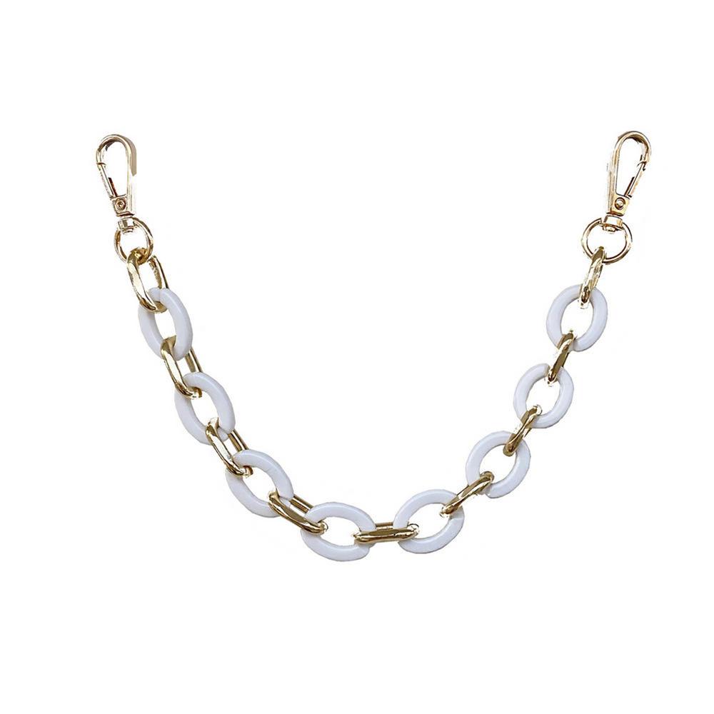 IMSHIE DIY Flat Chain Strap, Chunky Acrylic Purse Handle Bag Chain