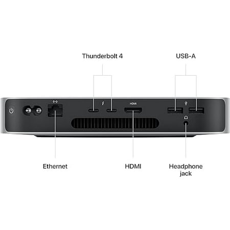 Apple - Mac mini Desktop - M2 Chip - 8GB Memory - 256GB SSD (Latest Model) - Silver