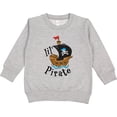 thumbnail image 2 of Inktastic Lil' Pirate Pirate Ship, Blue Bandana Toddler Sweatshirt, 2 of 4
