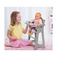 thumbnail image 2 of Doll High Chair - Gray Metal Frame, Rocking Legs, Storage Basket - Fits 20" Dolls, 2 of 4