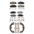 thumbnail image 1 of Transit Auto - Front Rear Semi-Metallic Brake Pads And Parking Shoes Kit For 2006-2007 Nissan Quest KFN-100510, 1 of 2