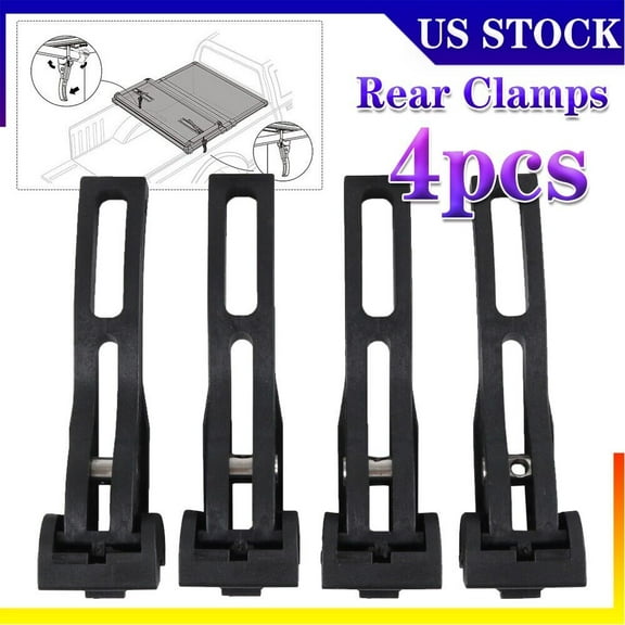 4PCS Universal Rear Clamps Replacement Parts fit Hard/Soft Folding Tonneau Cover