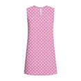 thumbnail image 7 of Efsteb Girls Polka Dots Sleeveless Dress Kids Casual Ruffle Hem A-Line Sundress for Summer (Pink,XL), 7 of 7