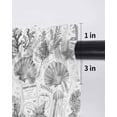 thumbnail image 6 of Grey Coastal Curtains 45 Inch Length, Sheer Curtains for Bedroom Living Room Window Summer Coral Shell Sea Beach Nautical Rod Pocket Voile Drapes Kitchen Curtains Small Half Window 42"x45" 2 Panels, 6 of 6