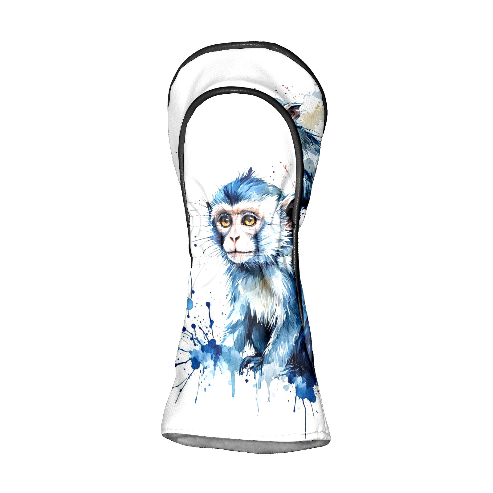 Golf Club Covers, Blue Monkey Premium PU Leather Driver Hybrid Putter Head Covers with Velvet Lining, Waterproof Golf Gifts for Men Women