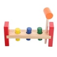 thumbnail image 2 of 1 Set Wooden Hammer Toy Peg Tapping Toy Color Cognitive Percussion Table Playroom Accessory, 2 of 8