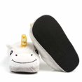 thumbnail image 3 of Unicorn Slippers White Soft Plush Indoor Slippers Slip-On, 3 of 5