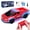 red, variant on Sumsoltic Remote Control Car, Police Car Toy with LED Lights and 2.4GHz Remote Control Boys' Toy Truck RC Cars for Boys Age 4-7 8-12
