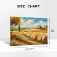 thumbnail image 4 of 8x12 inch Paintings On Canvas Wall Art Rural Wheat Fields And Haystacks,Pastoral Home Living Room Decor Accessory,Living Room,Bedroom,Study Painting Wall Decor,Gift For Pastoral Life Lovers, 4 of 6