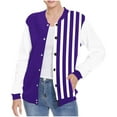 thumbnail image 2 of Elvqul Womens Cardigans Purple Printed Cardigans Button up Dressy Spring Sweaters for Juniors, 2 of 5