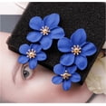 thumbnail image 3 of Pendientes Sense Pendientes Estilo Pendientes Distintivos Multicolor Doble Capa Flor Pendientes Sencillos para Mujer, 3 of 5