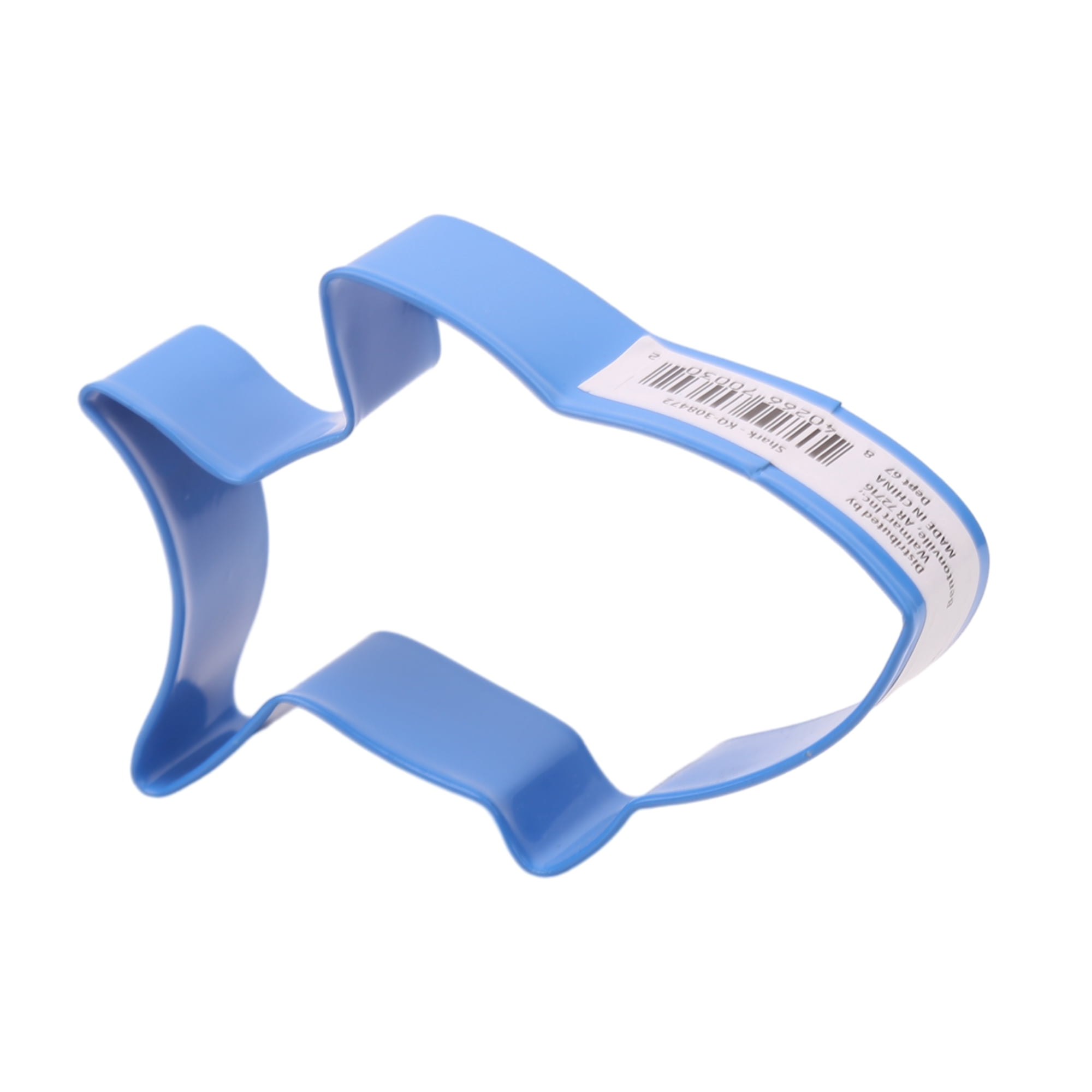 Shark Cookie Cutter, Blue, Stainless Steel, Double Side, Baking, Way to Celebrate