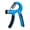 blue-black, variant on BAOLE R Type Adjustable Hand Grip Strengthener Resistance 10-130 Lbs Forearm Exerciser Rehabilitation Grip Strength Trainer Finger Training for Muscle Building and Injury Recovery for Athletes