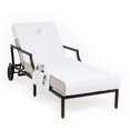 thumbnail image 2 of Linum Home Textiles Personalized Standard Size Chaise Lounge Cover with Side Pockets, 2 of 3