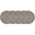 thumbnail image 1 of Round Placemats Farmhouse Boho Placemats Cloth Placemat Rustic Woven, 1 of 5