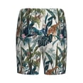 thumbnail image 4 of Picia Hawaiian Style Pajama Shorts for Men, Men's Pajama Bottoms, Sleepwear,Short Pajama Pants-Medium, 4 of 9