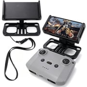 Drone Tablet Mount Holder - Universal Adjustable 4.7-12.9" Bracket Compatible with Dji Mavic 2/Zoom/Pro Mini 2/2S/SE, Air 2/2S, Pro/Spark/ZINO Controllers, Extended Control Phone Clip with Lanyard