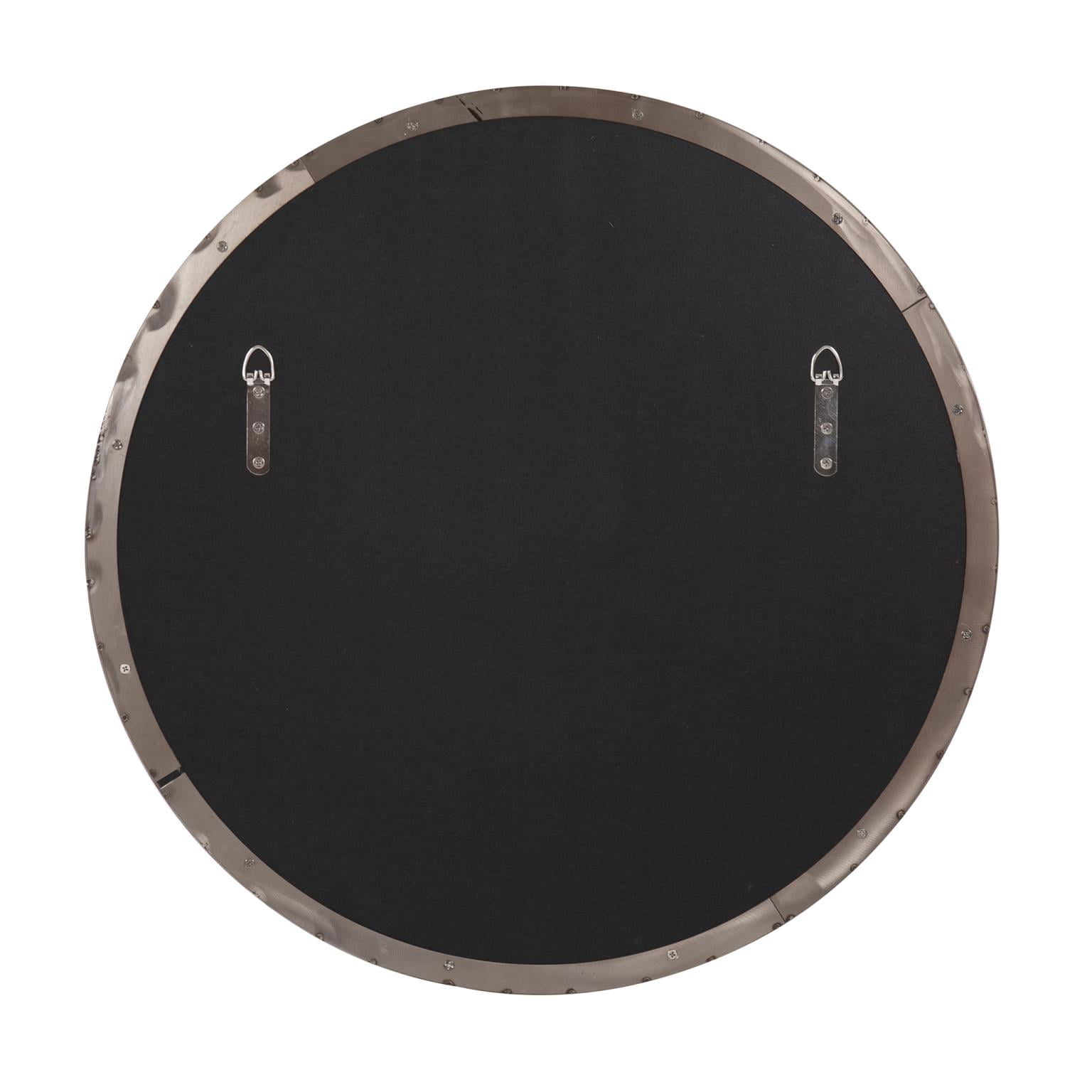 Tyler Dillon Stainless Steel Framed Wall Mirror, Van Buren Collection