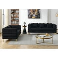 thumbnail image 2 of 3-seater + 2-seater Combination sofa.BLACK teddy, 2 of 5