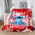 thumbnail image 5 of Manta de franela con patrón de puntadas de Disney, manta de forro polar, regalo para niños y adultos, sofá, ropa de cama, regalos para niños, 5 of 5