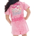thumbnail image 3 of Barbie Toddler Girl Western Graphic Print Twill Romper with Short Sleeves, Sizes 12M-5T, 3 of 8