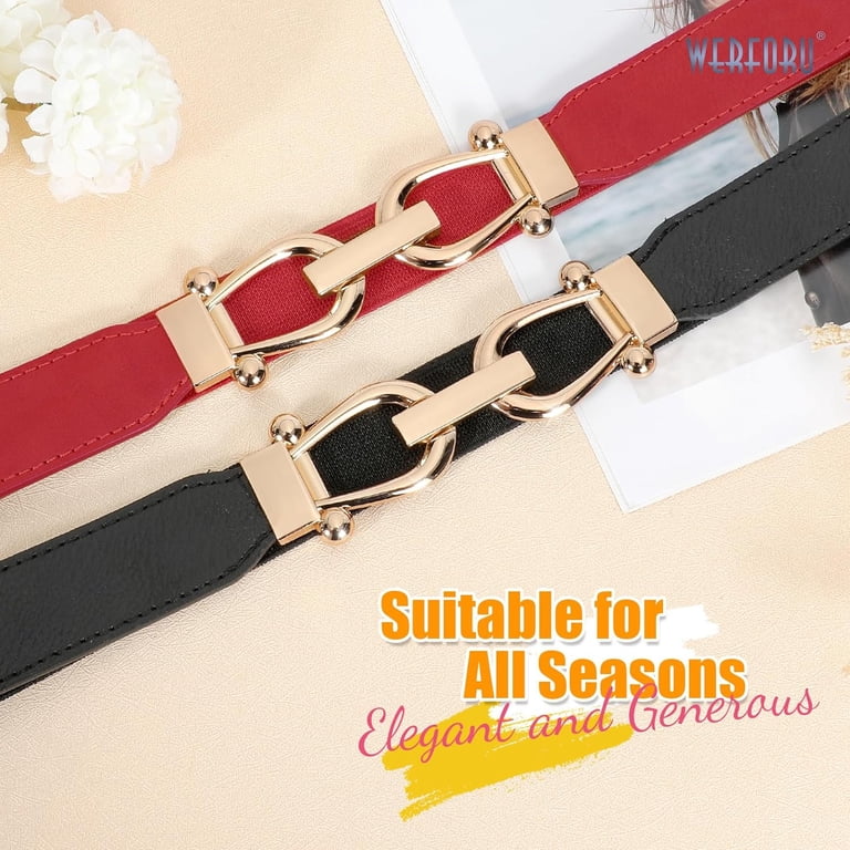 Women Skinny Belt for Dresses Retro Stretch Ladies Waist  display picture 1