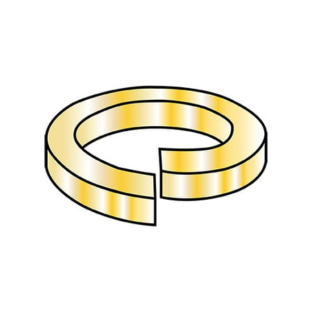 

3/4 High Alloy Regular Split Lock Washer AISI 4037 Zinc Yellow Made in USA (Pack Qty 100) BC-75WS8
