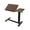 Walnut+black, variant on Adjustable Overbed Bedside Table,Folding Tray Table with Wheels,Mobile Rolling Laptop Stand for Home,Hospital,School,White