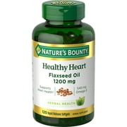 Nature's Bounty Flaxseed Oil Rapid Release Softgels, 1200 Mg, 125 Ct
