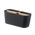 thumbnail image 2 of Portacepillos para baño de cuatro ranuras para pasta dentírica y porta lápices de madera caja de almacenamiento, 2 of 8