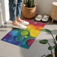 thumbnail image 4 of Colorful Tie Dye Circle Swirl Pattern Door Rugs,Washable Non Slip Door Mats Indoor,Decorative Door Mats,Entry Mat Indoor for Entrance,Bedroom,Kitchen,Bathroom,16"x24", 4 of 6