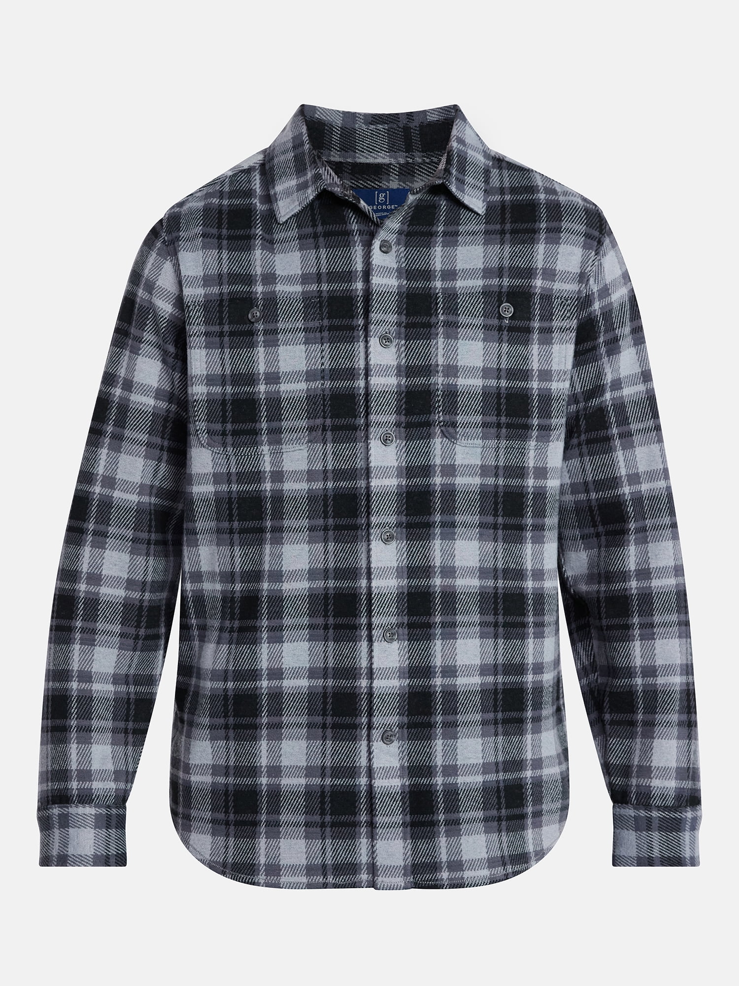 George Men's & Big Men's Knit Overshirt with Long Sleeves, Sizes S-3XL