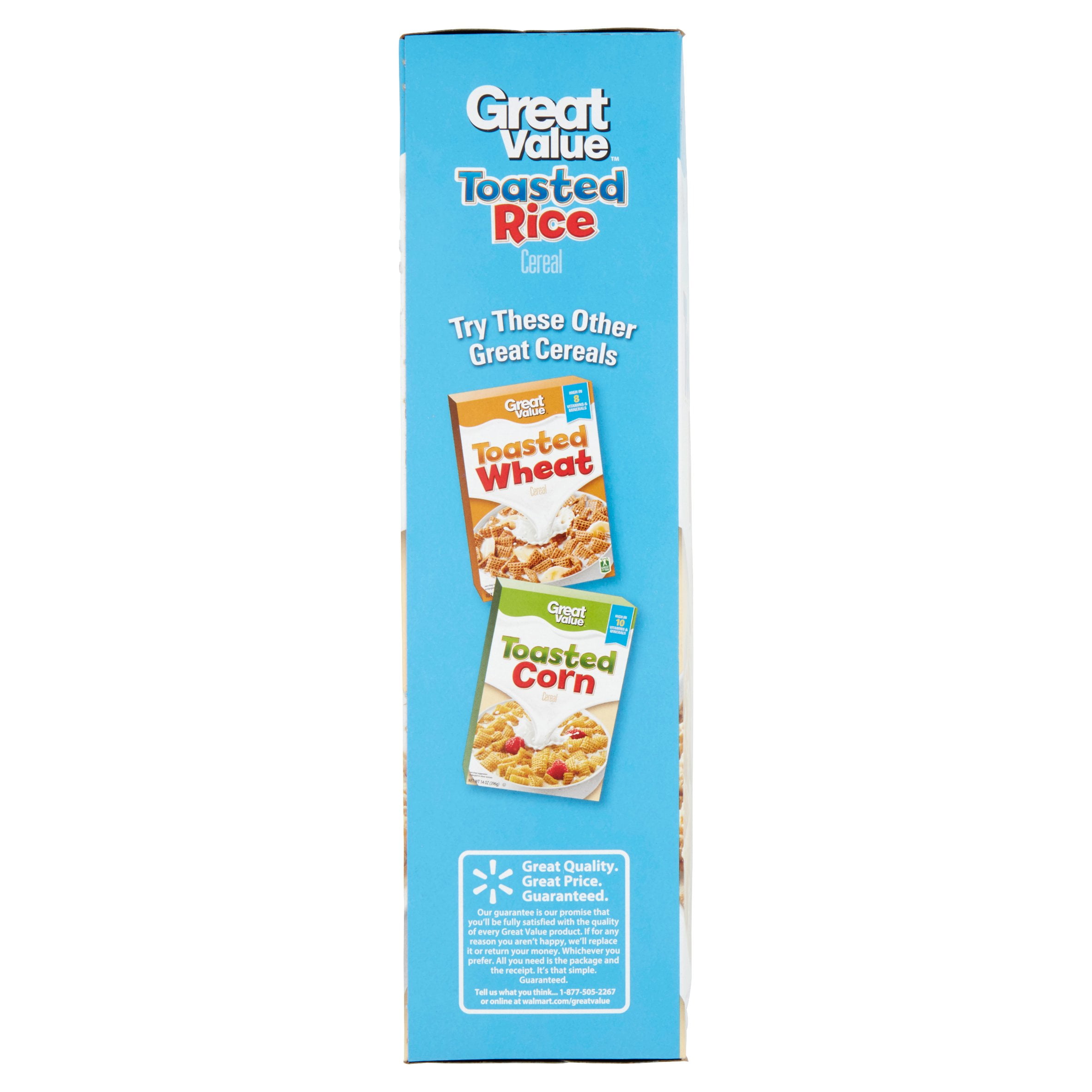 Great Value Toasted Rice Cereal, 18oz