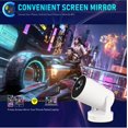 thumbnail image 5 of Mini Proyector Portátil Con Alcance Ultracorto Wifi 6 Y Bluetooth 5.4 4K Compatible Con Android 11 Proyector Inteligente Con Más De 4000 Aplicaciones Integradas Control Remoto Altavoz Base Keystone Au, 5 of 5