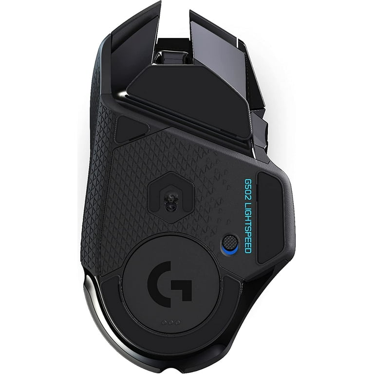 Restored Logitech G502 Lightspeed Wireless Gaming Mouse, Hero 25K Sensor, 25,600  DPI, RGB, 11 Programmable Buttons, Long Battery Life, Powerplay Compatible,  PC/Mac Black (Refurbished) 