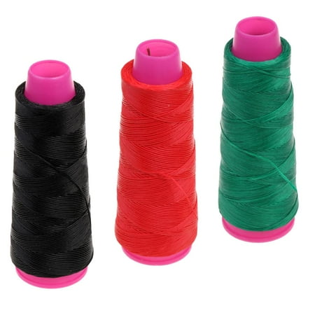 QccHieUs 3 Pieces 361ft Archery Bow String Material Red + Green + Black Bowstring Rope