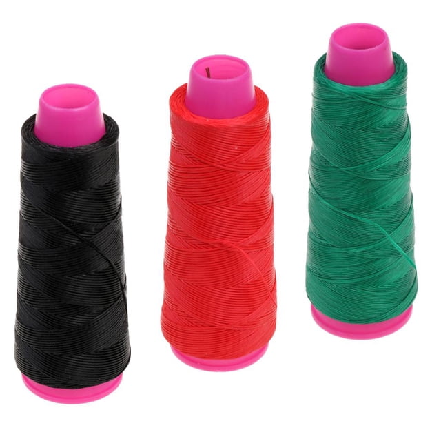 Almencla 3 Pièces 361ft Matériel de Corde d'Arc, Rouge + Vert + Corde d'Arc Noir