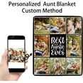 thumbnail image 3 of Aunt Gifts from Niece, Nephew - Personalized Picture Blankets for Aunts - Unique Gift for Aunts - Best Aunt Ever Gifts for Birthday - Aunts Blankets for New Aunt, 3 of 6