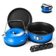 thumbnail image 1 of Juego de utensilios de cocina para acampar Odoland, antiadherentes, 5 piezas, azul, 1 of 8