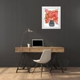 thumbnail image 3 of Roberts, Kait 12x14 White Modern Wood Framed Museum Art Print Titled - Poppies in Strawberry and Taffy, 3 of 4