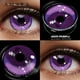 thumbnail image 1 of AMARA-lentes de contacto de colores para Cosplay, lentillas de Anime para Halloween, belleza púrpura, cosmética anual, 2 uds., 1 of 4