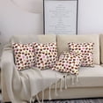 thumbnail image 7 of Throw Pillow Covers, Cute Chocolate Print Soft Square Pillow Cases with Invisible Zipper for Couch Bed Sofa, Farmhouse Fall Home Decor 16"x16", 7 of 7