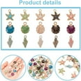 thumbnail image 4 of 60pcs 15 Styles Starfish Charms Enamel Shell Pendants Metal Spiral Shell Charms Ocean Seashell Dangle Charms Beads for DIY Making, 4 of 6
